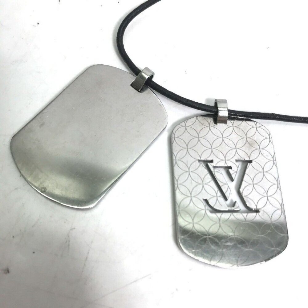 LOUIS VUITTON Pandantif-Champs-Elysées GM Leather strap Leather Necklace - Picture 2 of 7